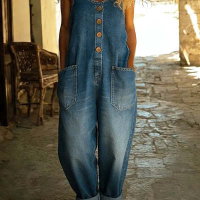 Relaxed Fit Multi-Pocket Jumpsuit