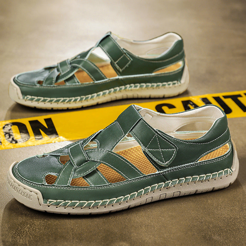 New Roman-style Flat Woven Soft-sole