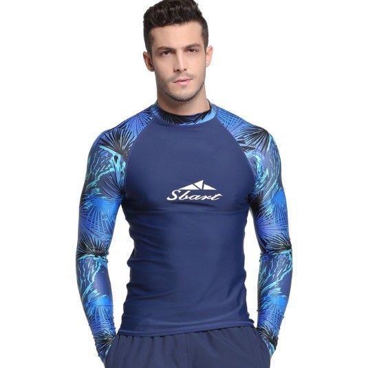 Men's Long Sleeve Sun Protection Wetsuit – Quick-Dry Swimwear