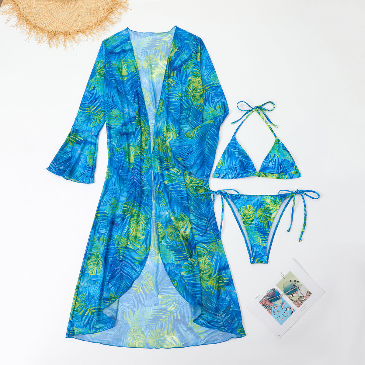 Bikini Set with Beach Cover-Up