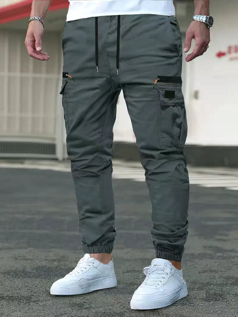 Men's Relaxed Fit Drawstring Cuff Trousers