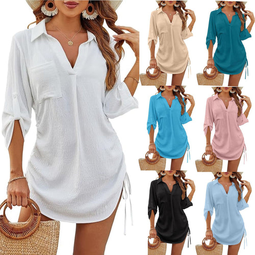 Breezy Drawstring Relaxed Fit Shirt
