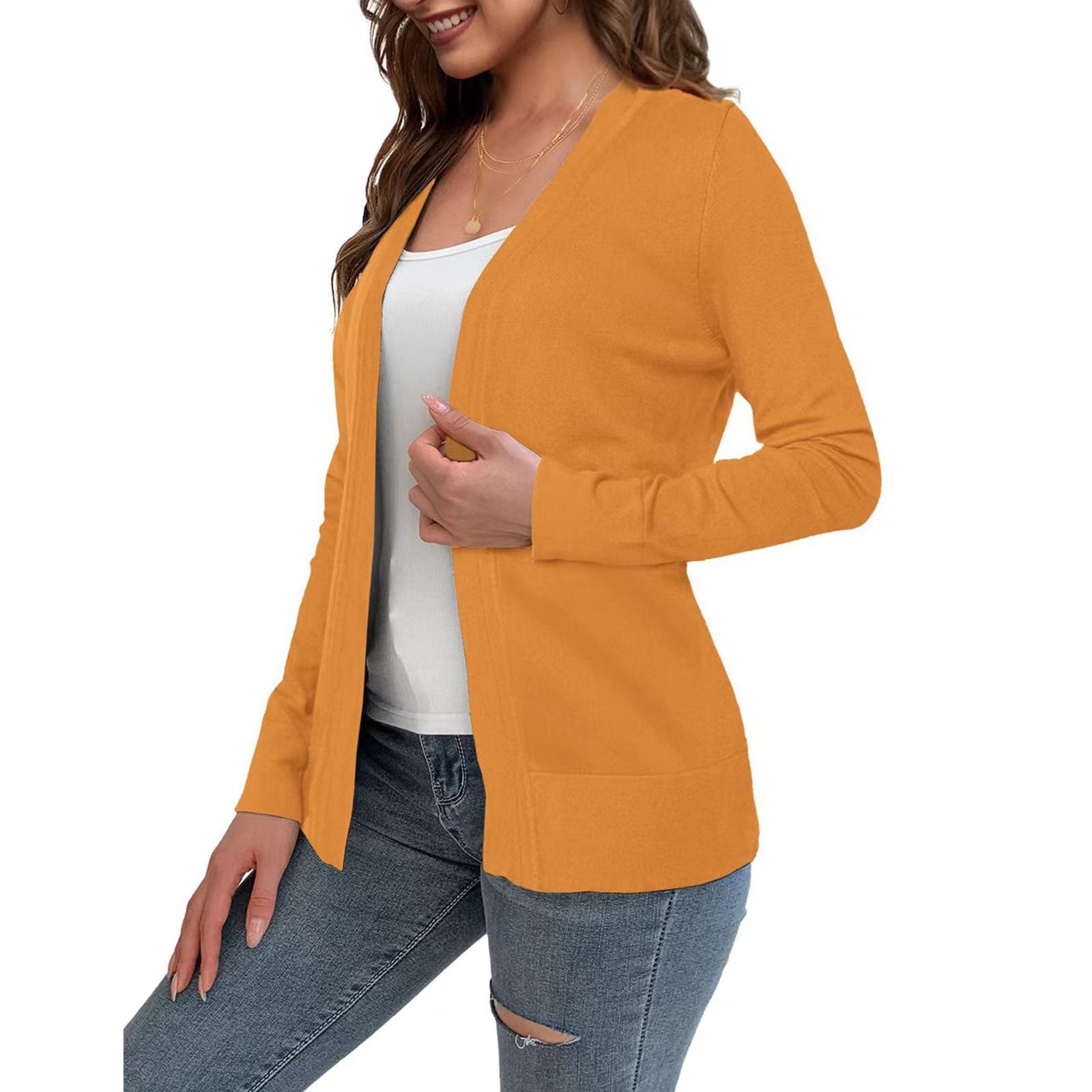 Casual Long Sleeve Knitted Cardigan