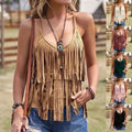 Sassy Western-Style Spaghetti-Strap Tank Top