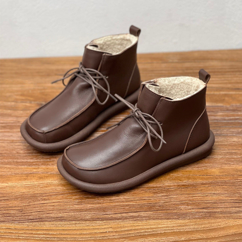 Cowhide Warm Footwear