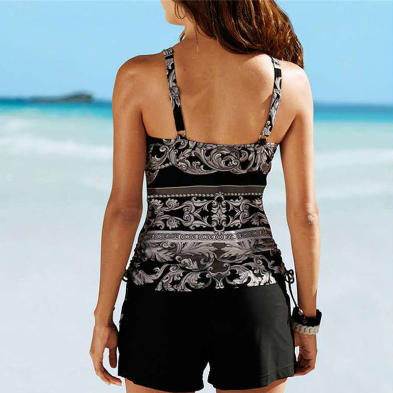 Two-Piece Beach Swimwear With Shorts