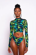 Two-Piece Long Sleeve Swimsuit