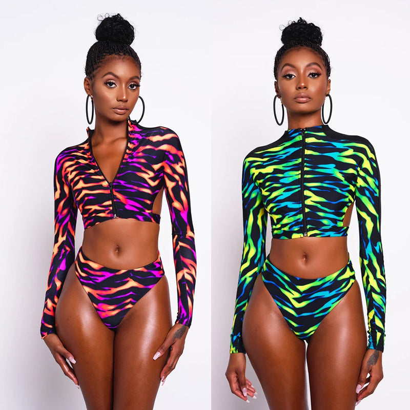 Two-Piece Long Sleeve Swimsuit