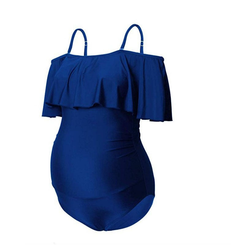 Maternity Solid One-Piece Swimsuit