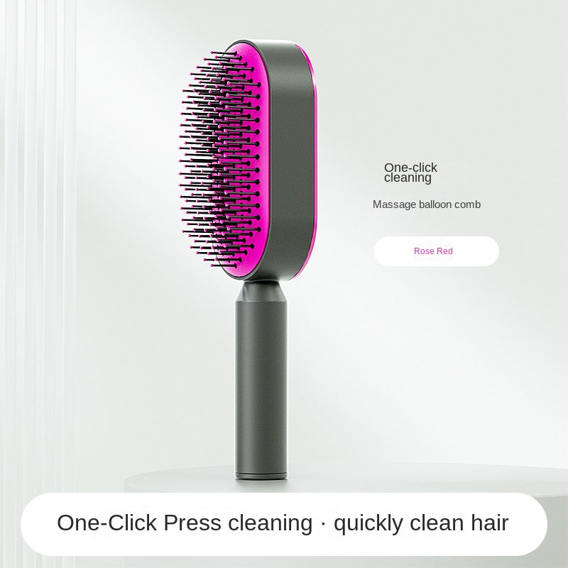 Self-Cleaning 3D Hairbrush