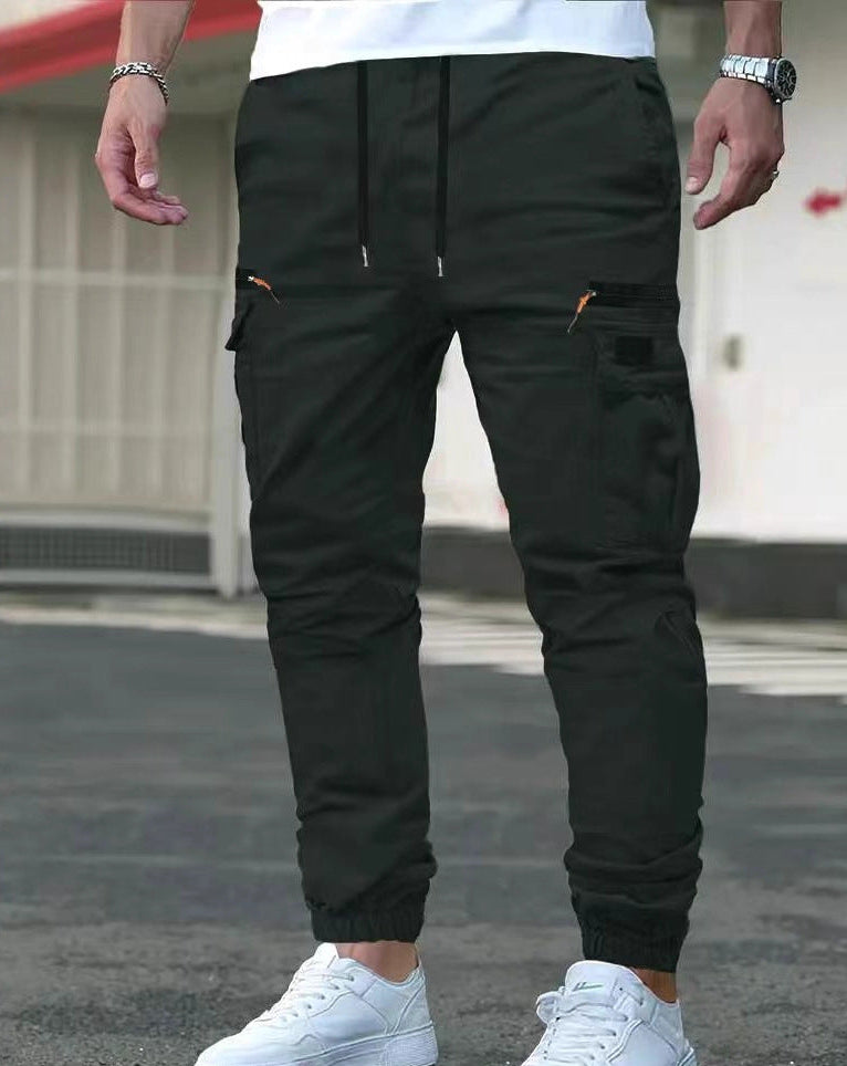 Men's Relaxed Fit Drawstring Cuff Trousers