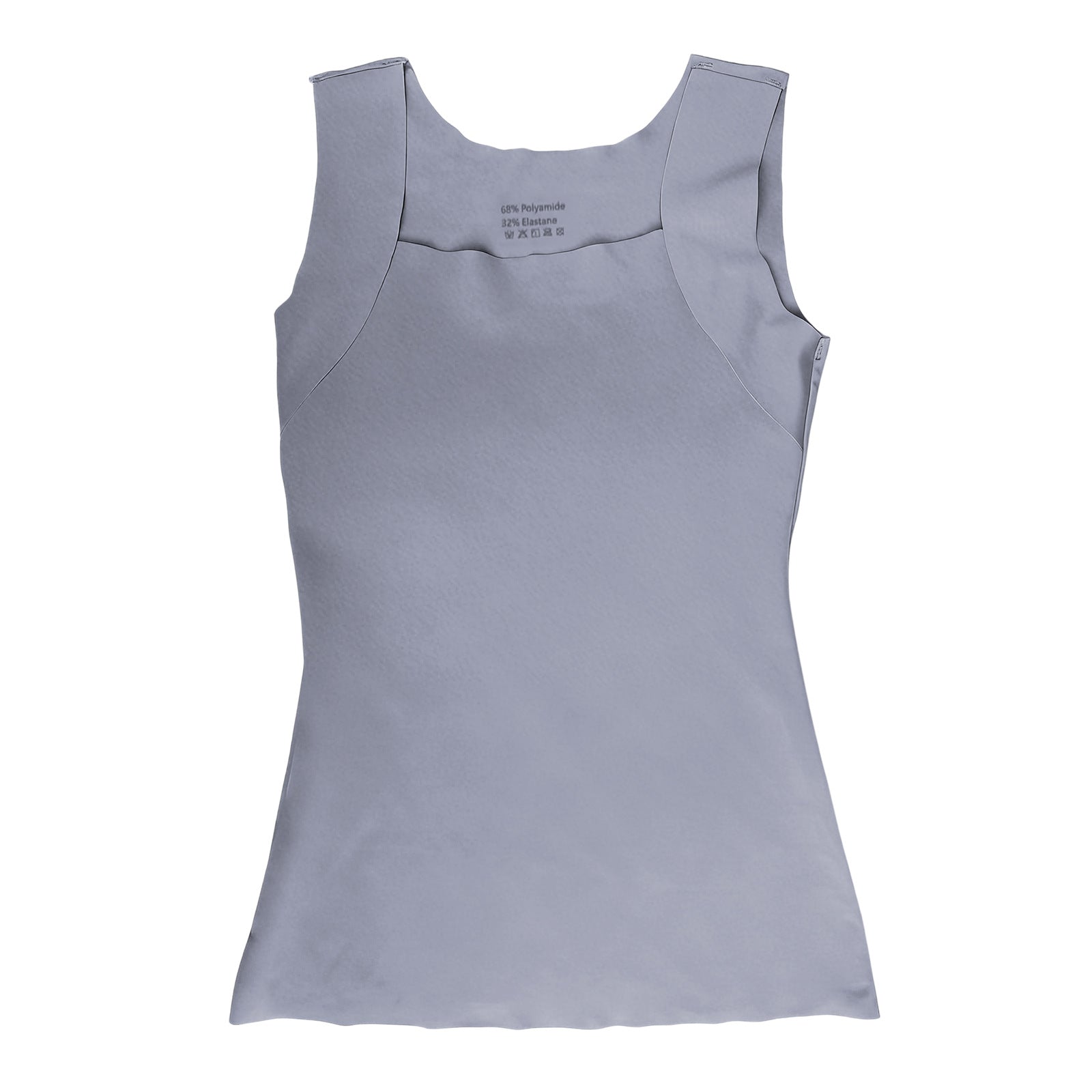 Square-Neck Padded Bust Tank Top