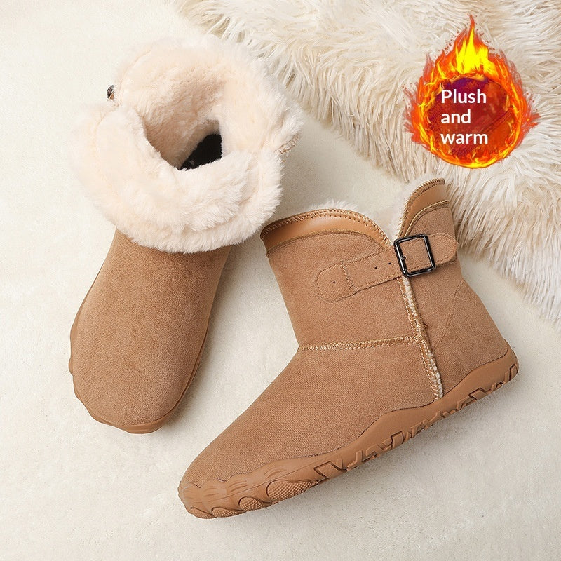 Unisex Cashmere Slip-On High-Top Winter Boots