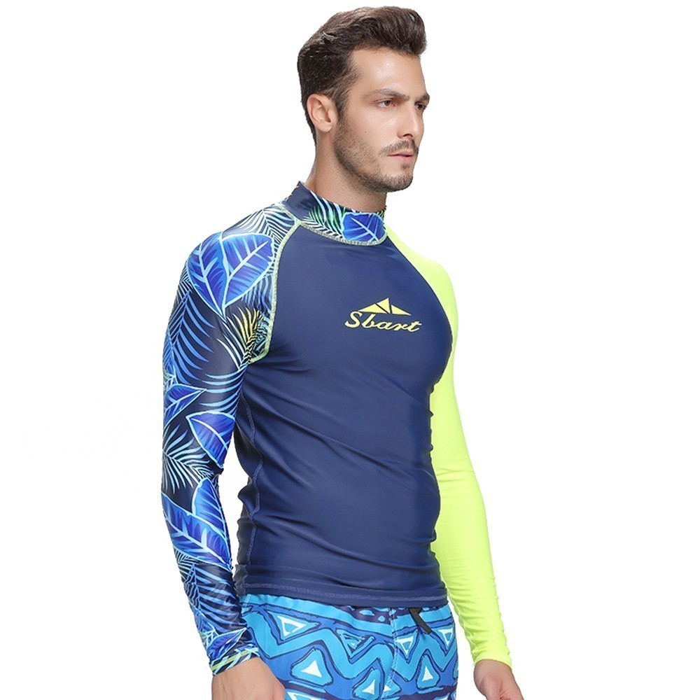 Men's Long Sleeve Sun Protection Wetsuit – Quick-Dry Swimwear
