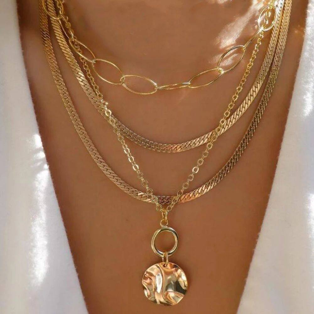 Gold Titanium Steel Necklace