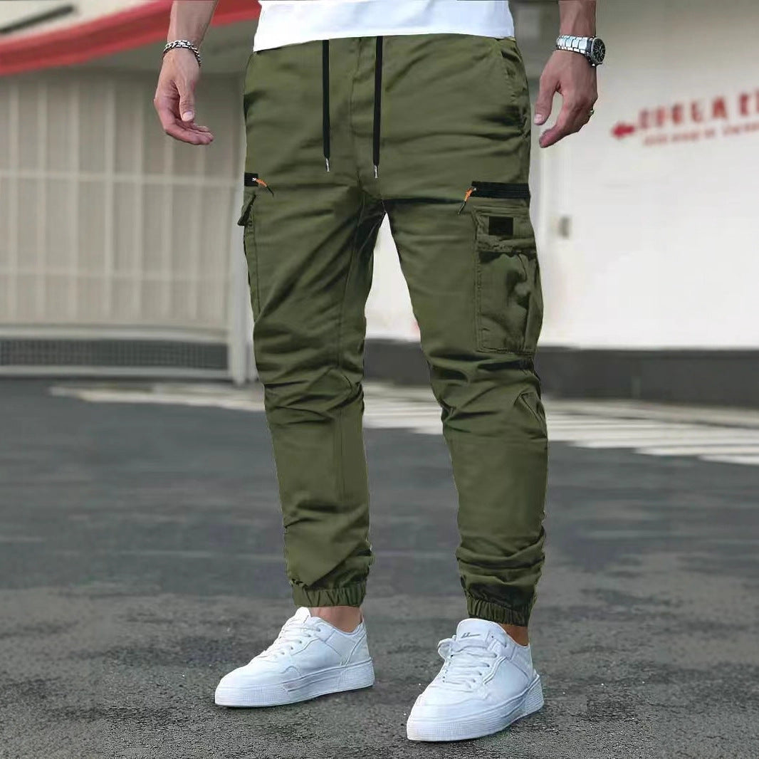 Men's Relaxed Fit Drawstring Cuff Trousers