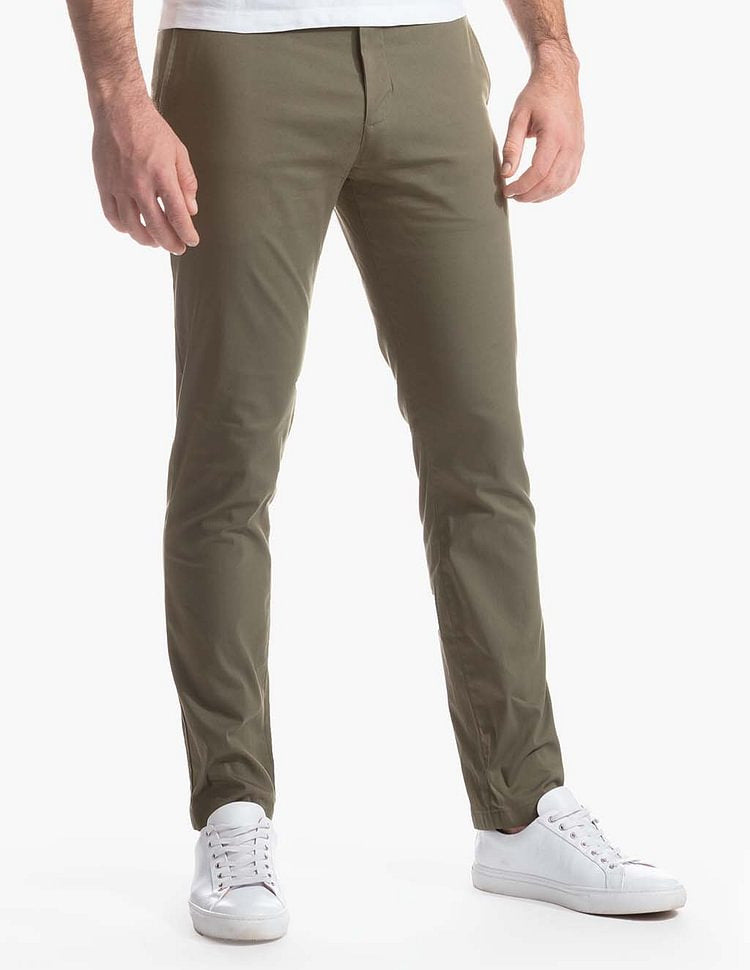 Straight-Leg Stretch Trousers