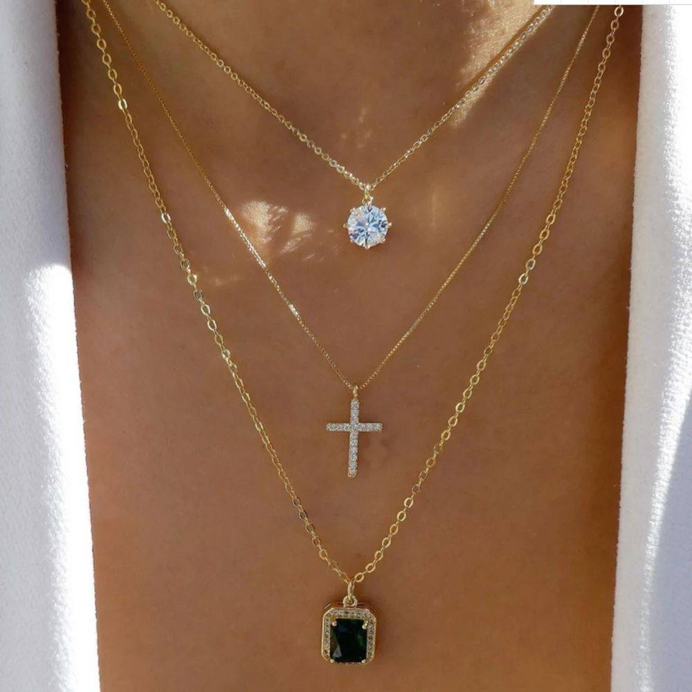 Gold Titanium Steel Necklace