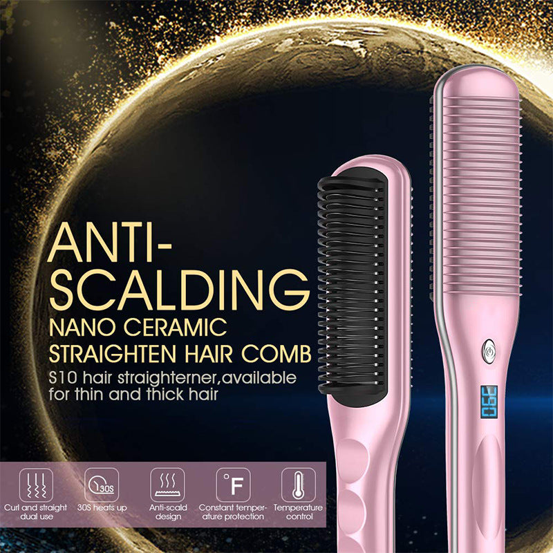 Pro Straightener & Curling Comb Styling Tool