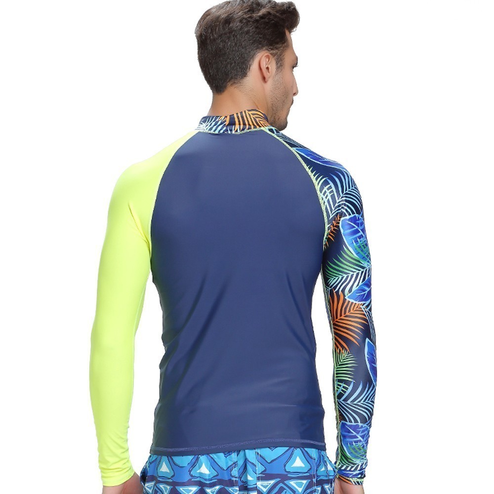 Men's Long Sleeve Sun Protection Wetsuit – Quick-Dry Swimwear
