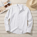 Linen Blend Long Sleeve Shirt