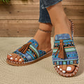 Embellished Flat Roman Sandals
