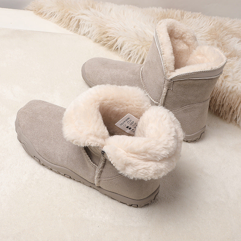 Unisex Cashmere Slip-On High-Top Winter Boots