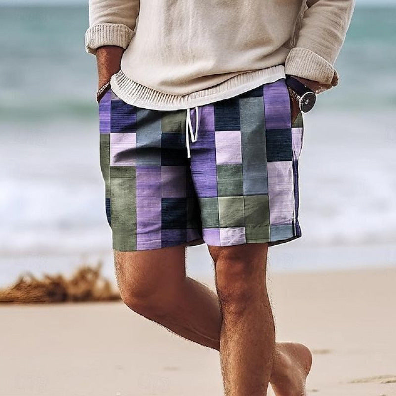 Men's 3D Print Beach Shorts