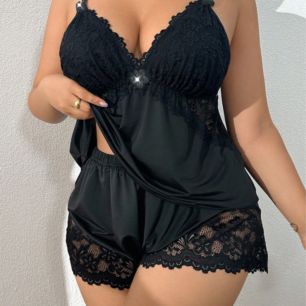Curvy Lace Sleepwear Set