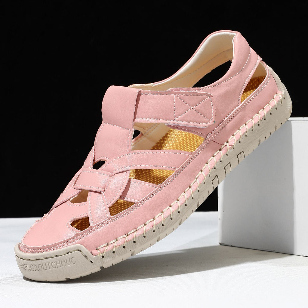 New Roman-style Flat Woven Soft-sole
