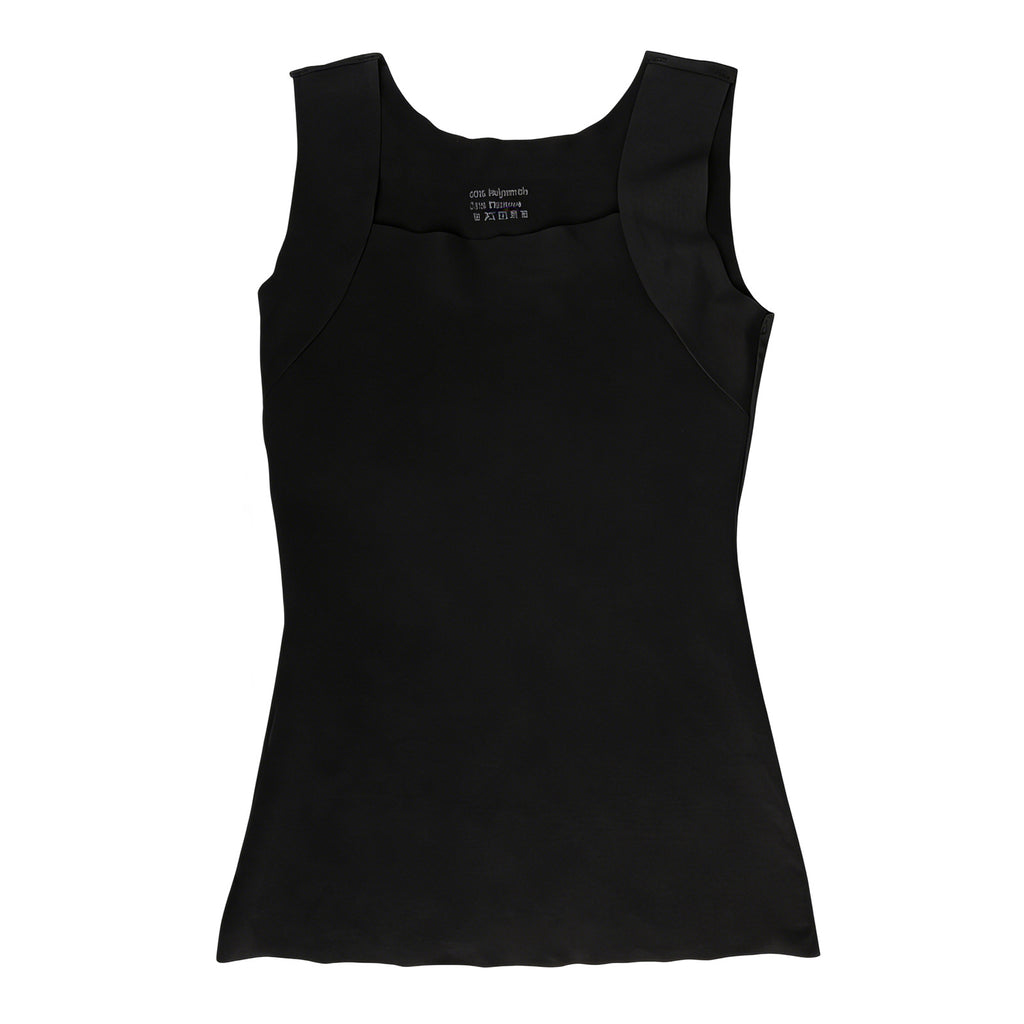Square-Neck Padded Bust Tank Top