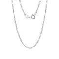 Italian Craftsmanship Sterling Silver Link Chain Necklace