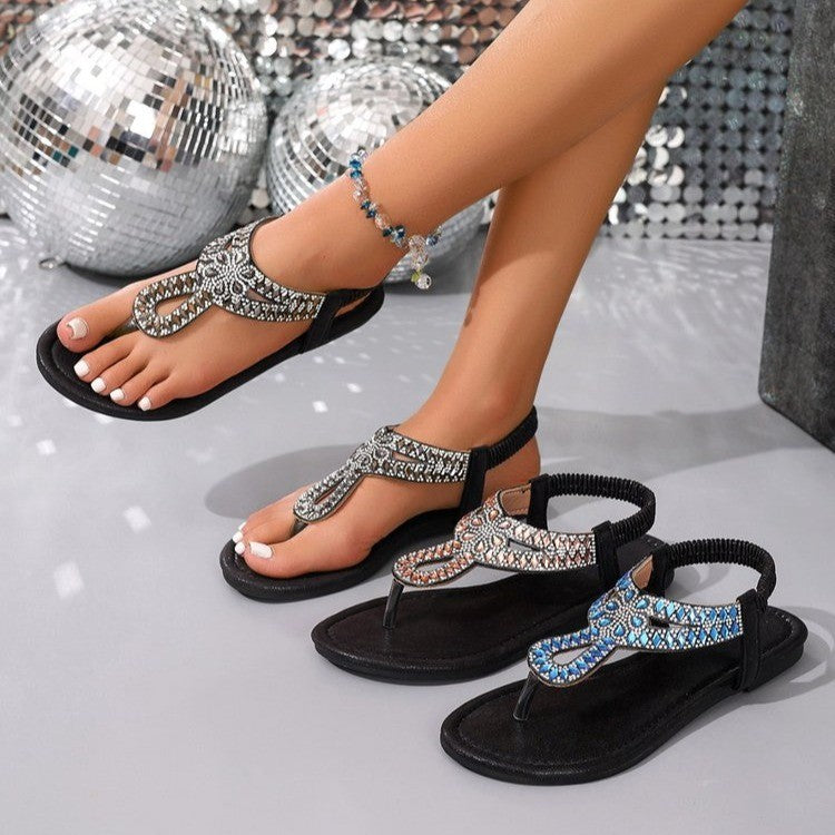 Rhinestone Embellished Sandals