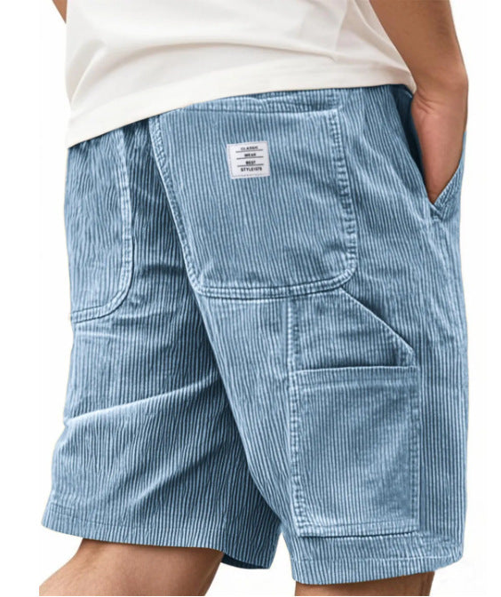 Vintage Multi-Pocket Straight Leg Style Shorts