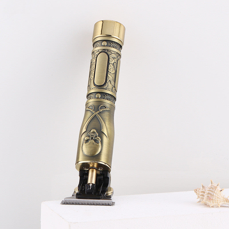 Salon-Grade Hair Trimmer with Skull Design