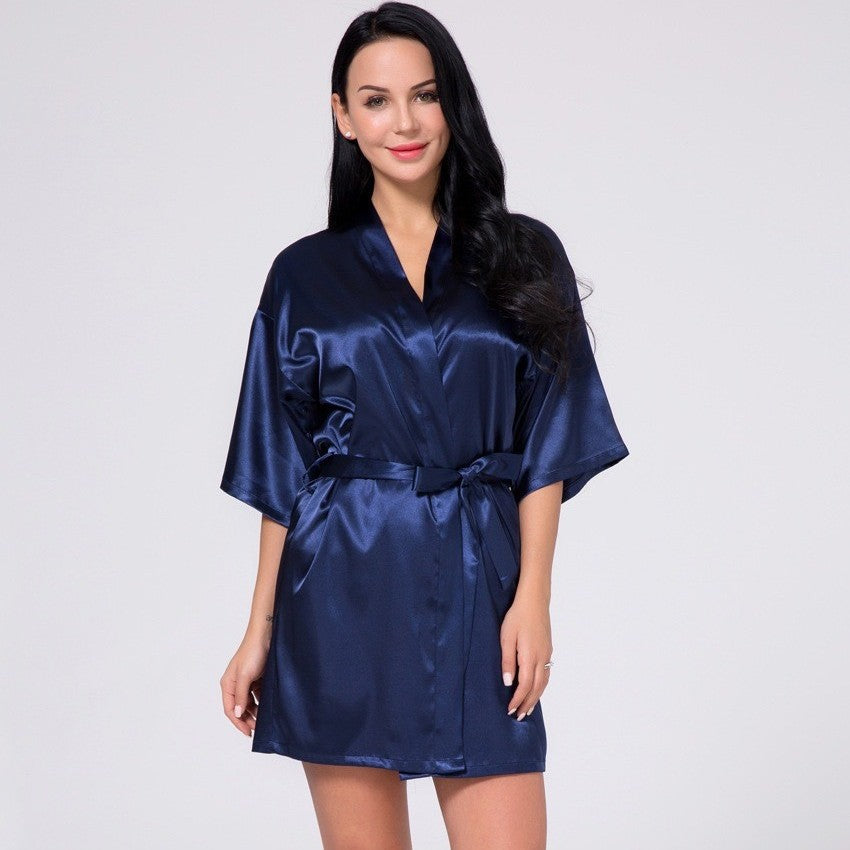Plus-Size Silk Bridal Robe