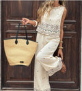 Two-piece Sleeveless Pantsuit