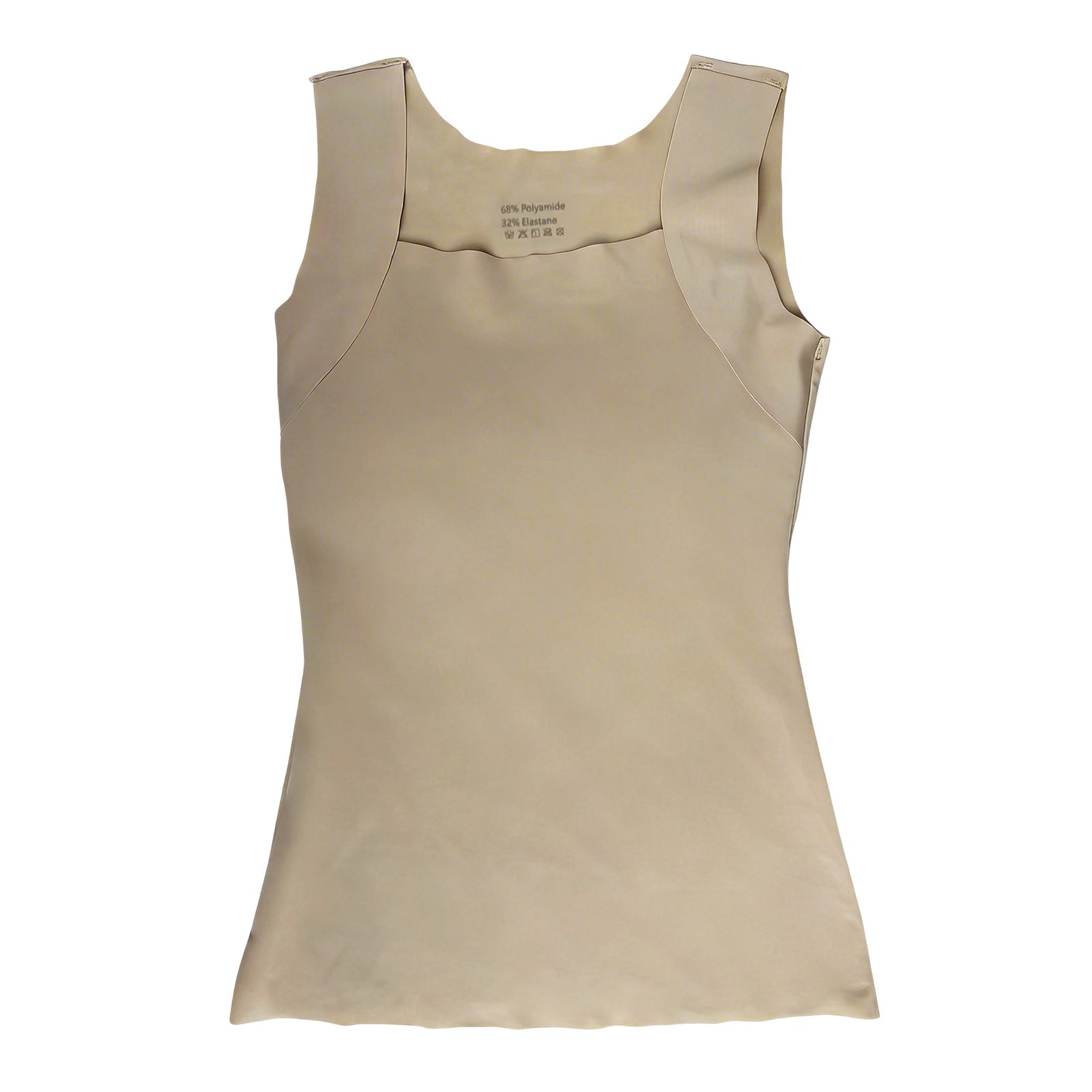 Square-Neck Padded Bust Tank Top
