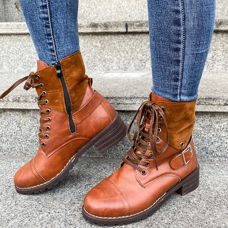 Lace-Up Ankle Boots