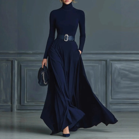 High Neck Maxi Dress