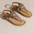 Beaded Bohemian Flat Sandals