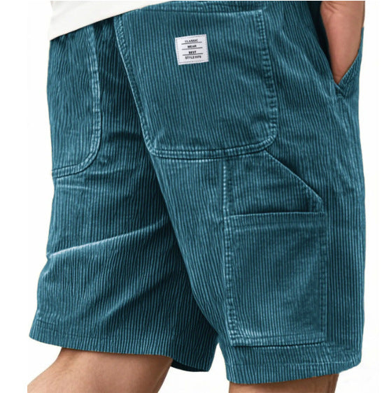 Vintage Multi-Pocket Straight Leg Style Shorts