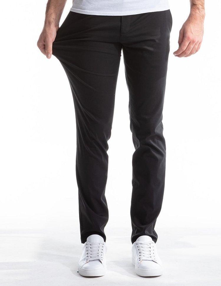 Straight-Leg Stretch Trousers