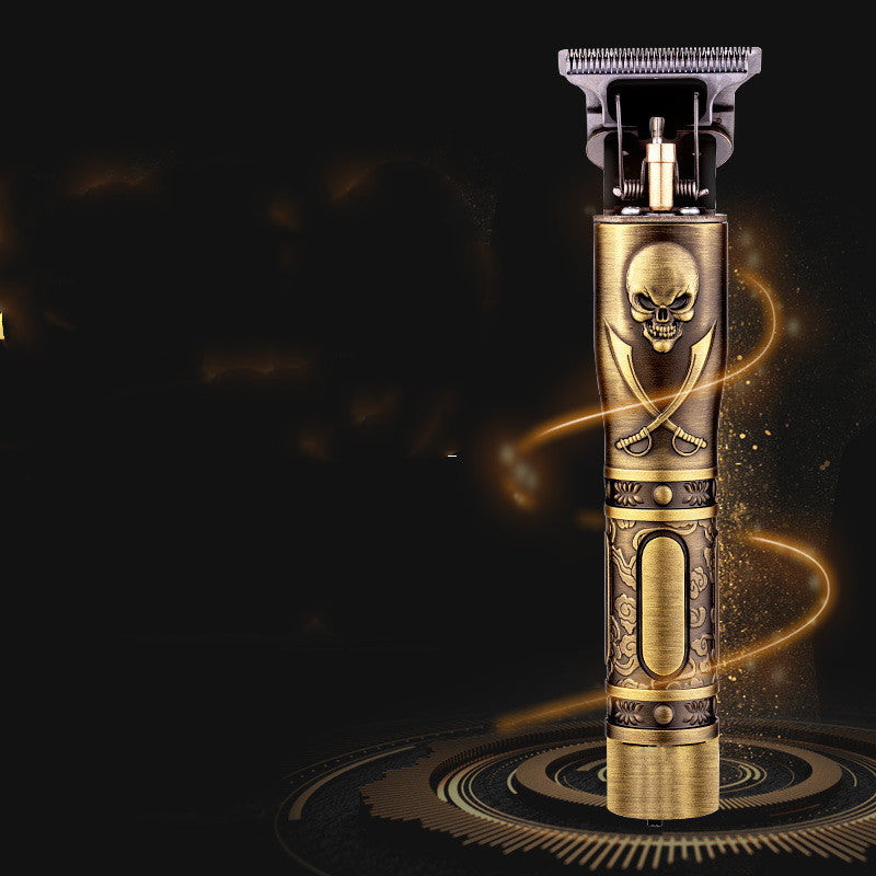 Salon-Grade Hair Trimmer with Skull Design
