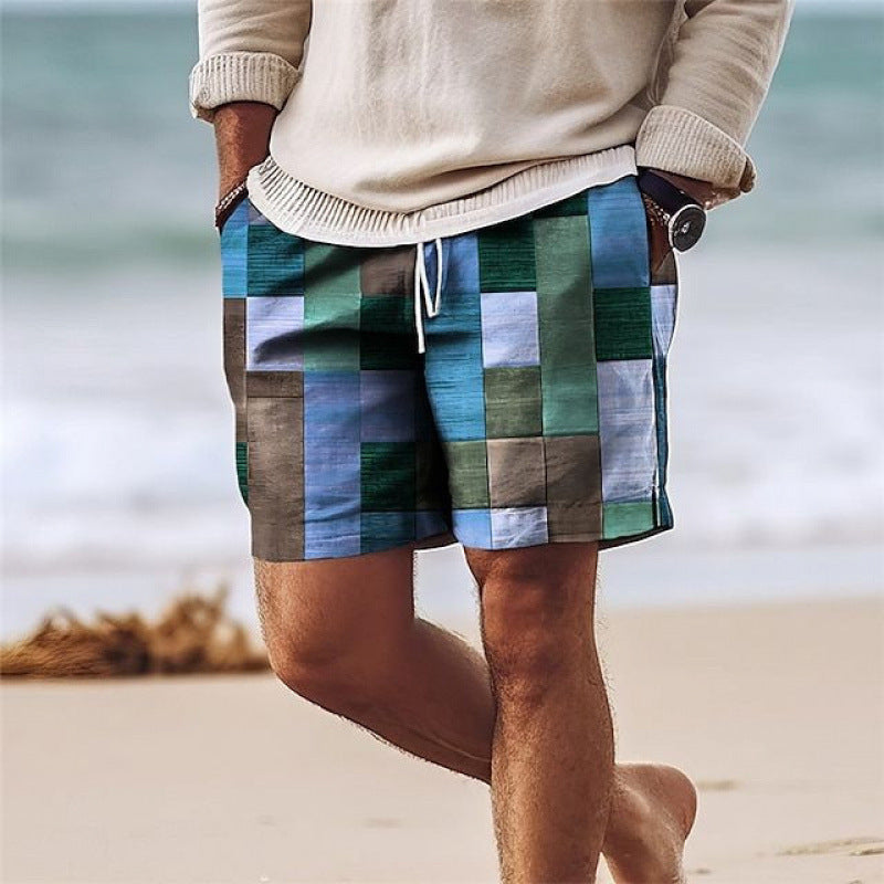Men's 3D Print Beach Shorts