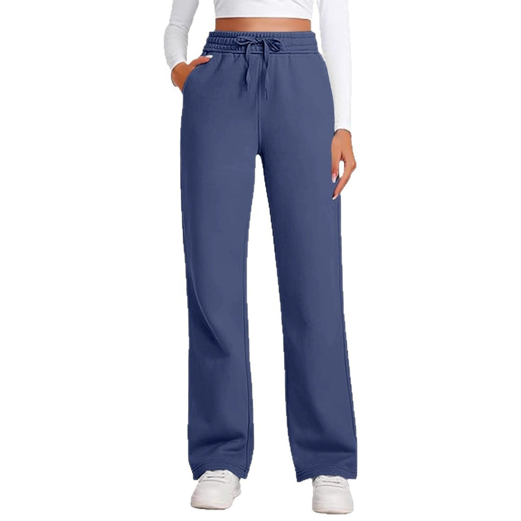 Drawstring High-Waist Pants