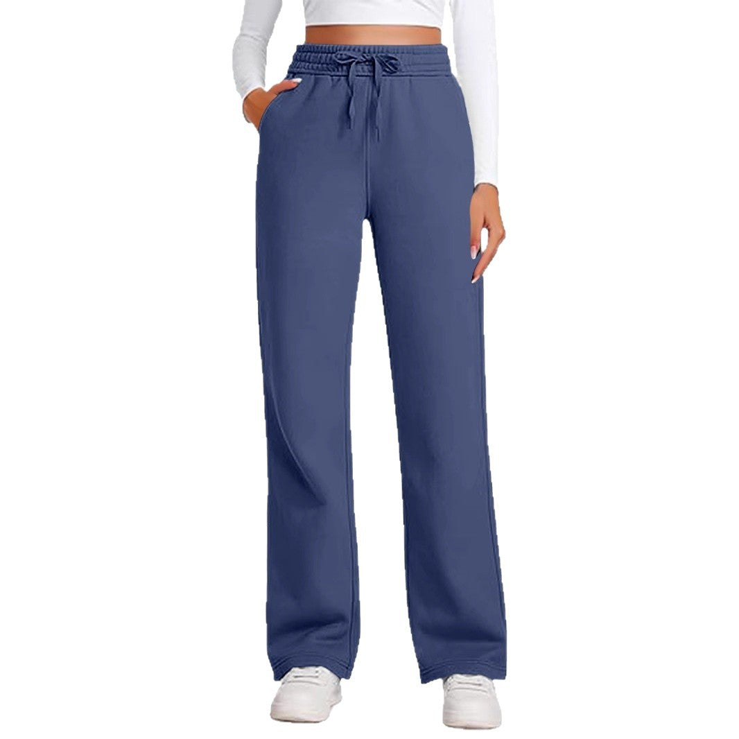 Drawstring High-Waist Pants