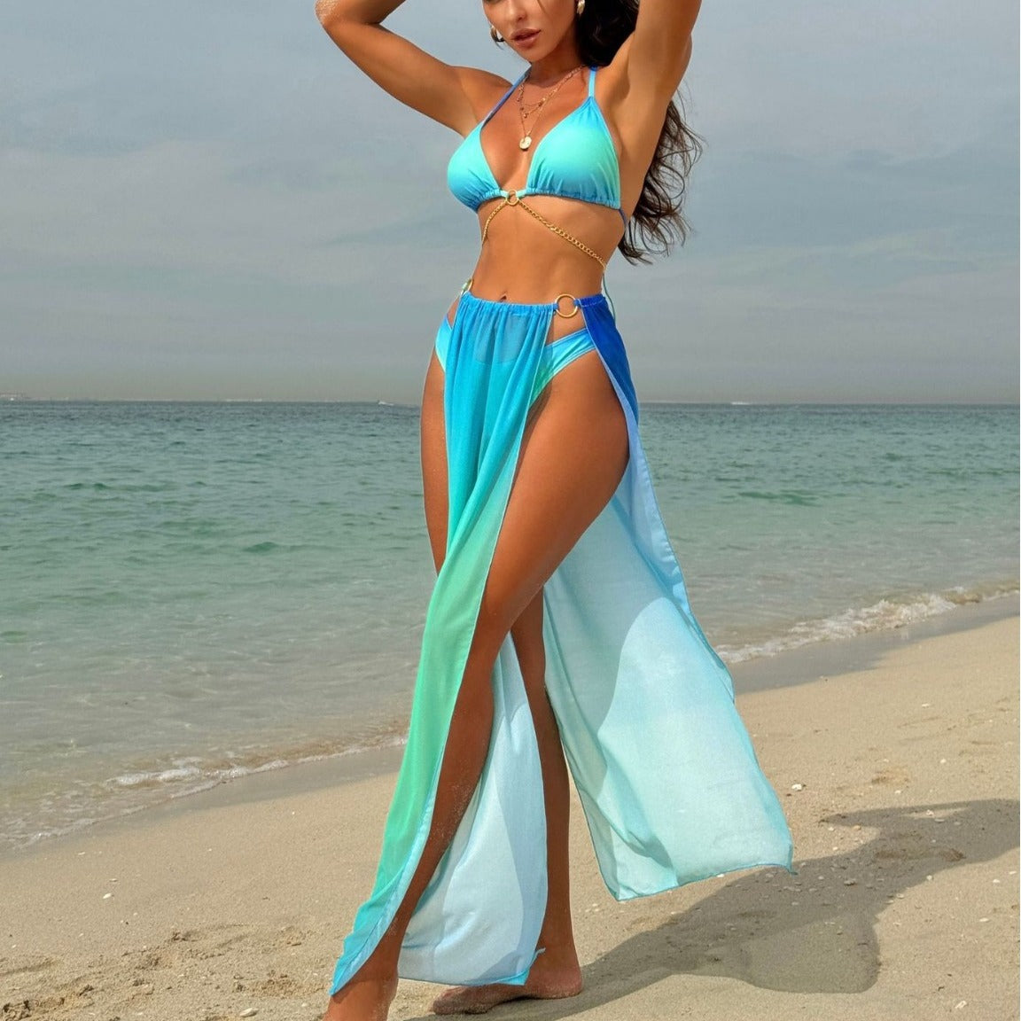 3-Piece Banded Bikini Set