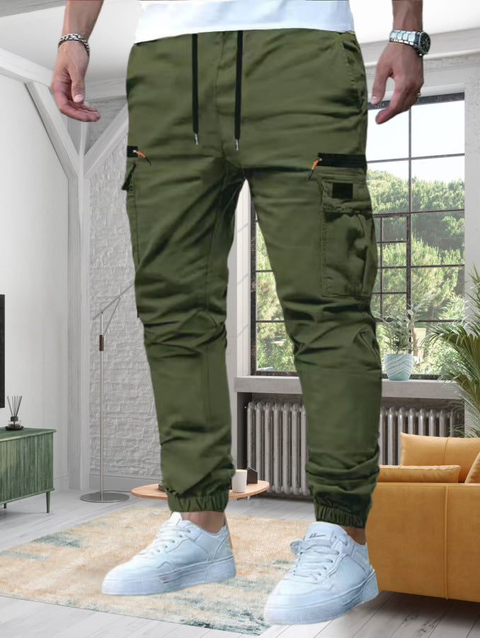 Men's Relaxed Fit Drawstring Cuff Trousers