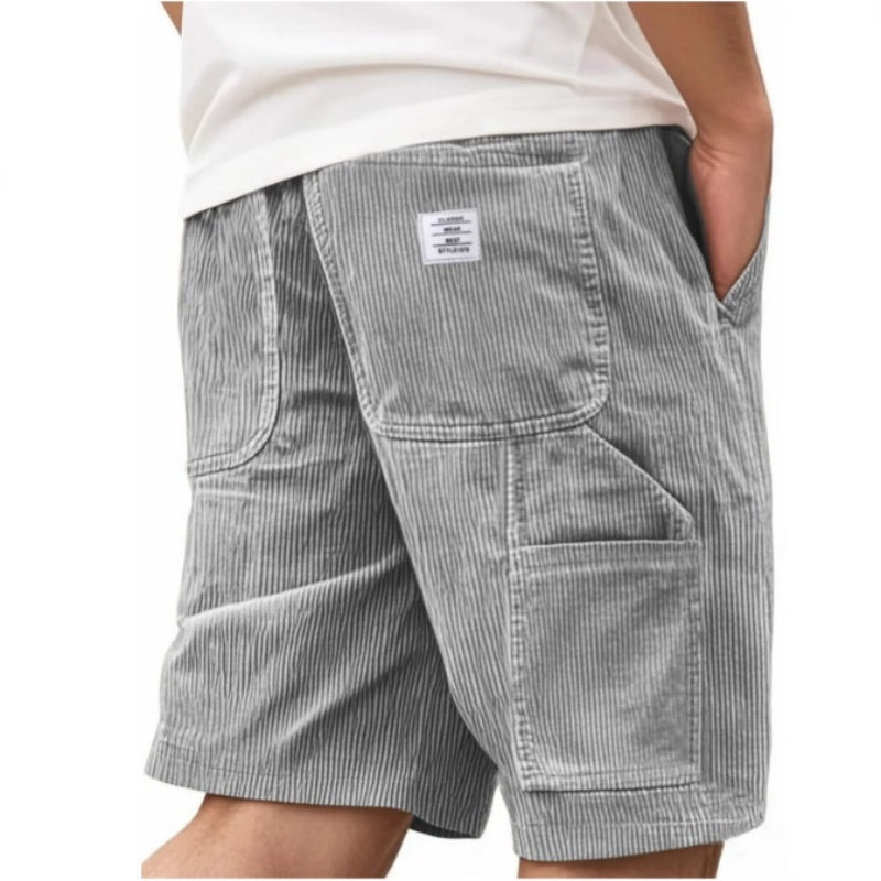 Vintage Multi-Pocket Straight Leg Style Shorts